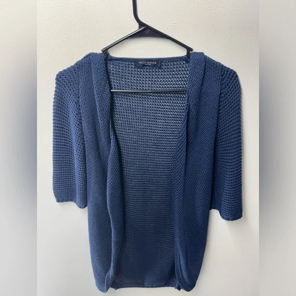 Piazza Sempione SpA Blue Knit Cardigan - Picture 2 of 13